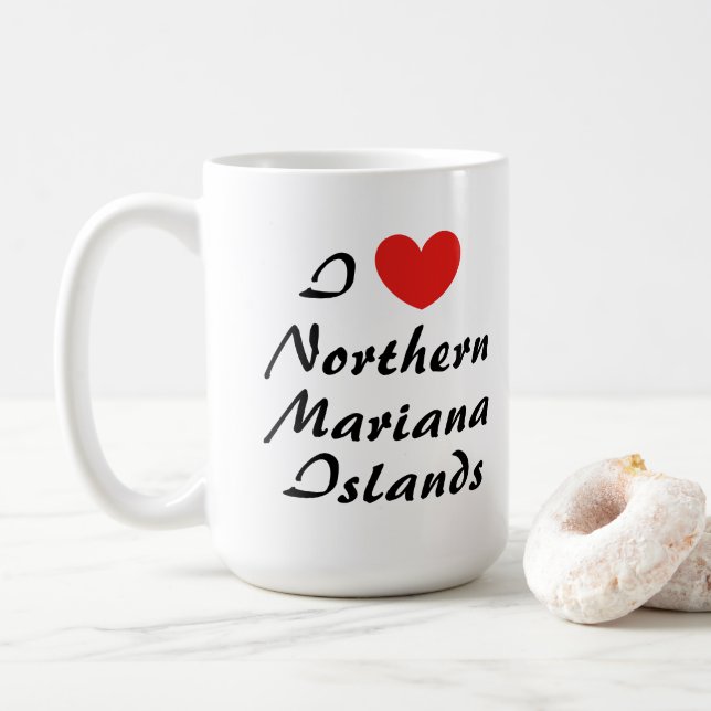 I Love Northern Mariana Islands Coffee Mug (Avec donut)