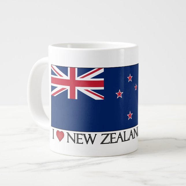 I Love NZ Jumbo Mug (Devant gauche)