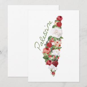 I Love Palestine Ma patrie Carte palestinienne