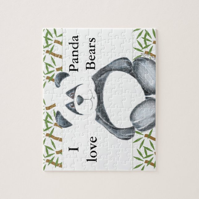 I Love Panda Bears Puzzle (Vertical)