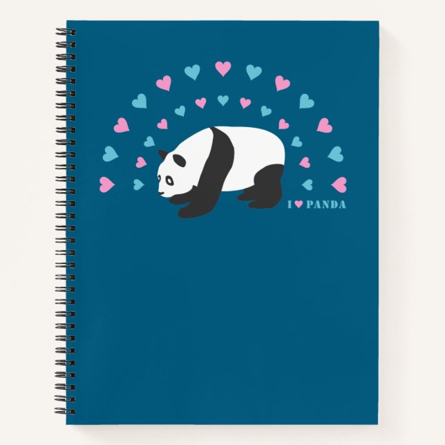 I Love Panda Carnet (Devant)