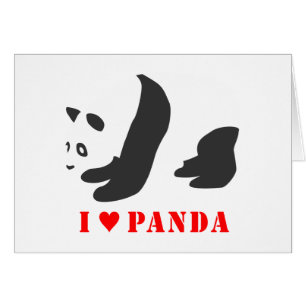 I Love Panda (Noir)