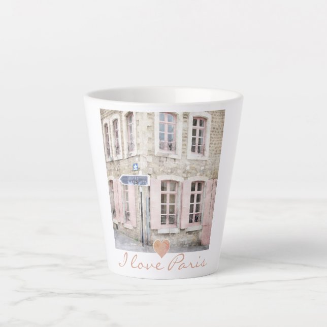 I Love Paris Latte Mug (Devant)