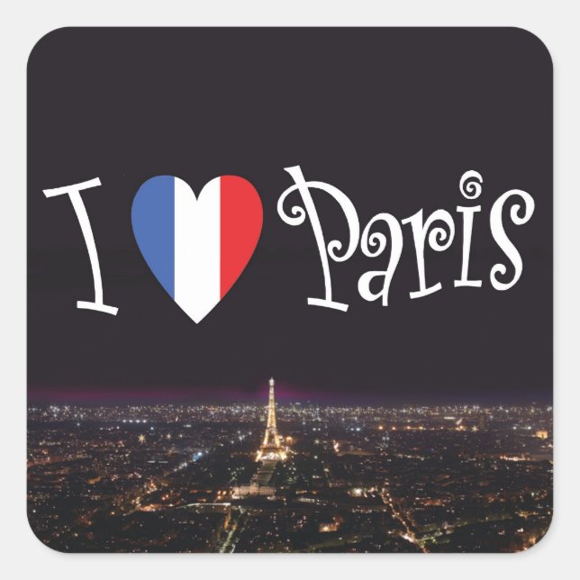 I Love Paris Stickers (Devant)