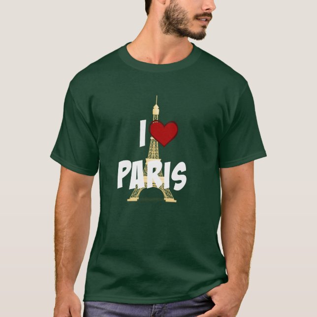 "I Love Paris", T-shirt Tour Eiffel (Devant)