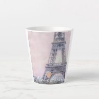 I Love Paris Tour Eiffel Latte Mug