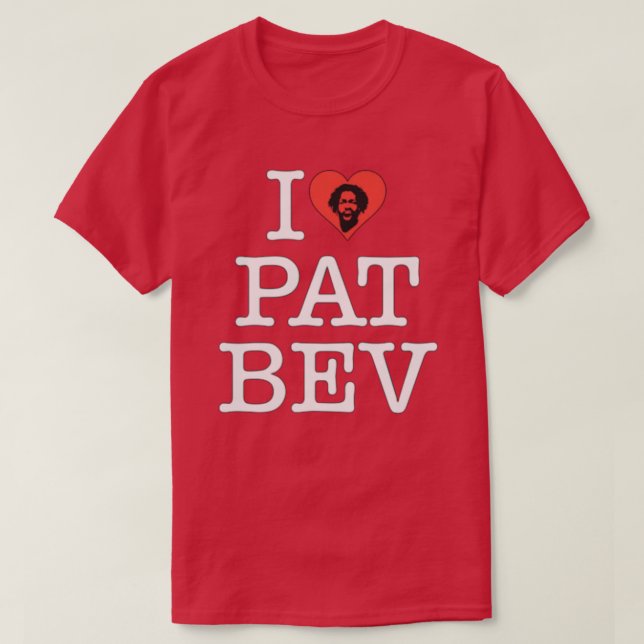 I Love Pat Bev TShirt (Design devant)