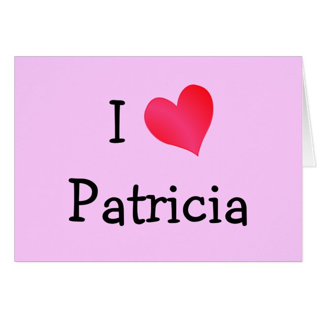 I Love Patricia (Devant horizontal)