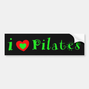 I Love Pilates - Cute Bumper Sticker