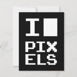 I Love Pixels, design geek, art des pixels