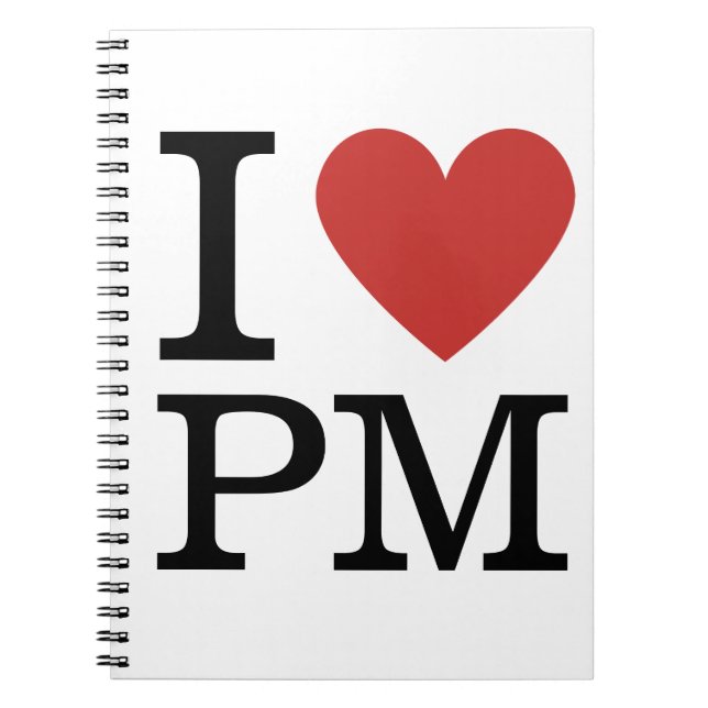 I ❤️ Love PM - CARNET de gestion de projet (Devant)