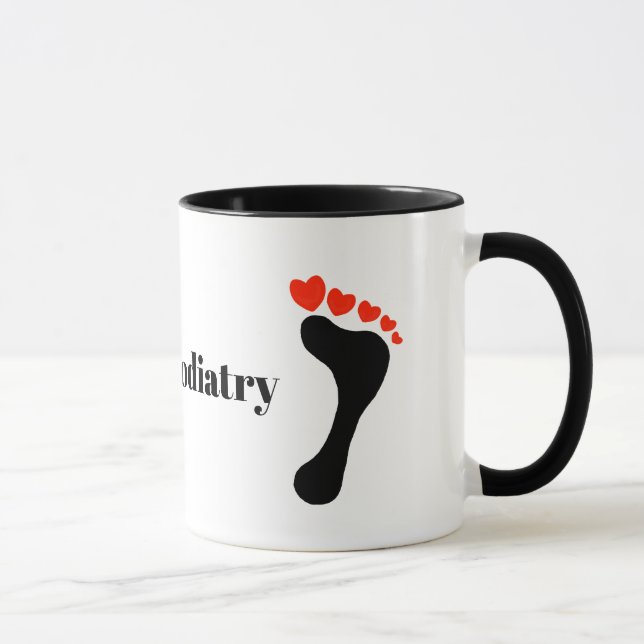 I Love Podiatry Mug (Droite)
