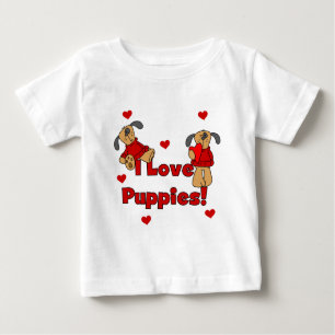 I Love Puppies Tshirts et cadeaux