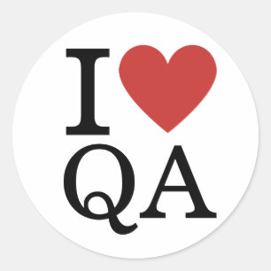 I ❤️ Love QA - Quality Assurance STICKER