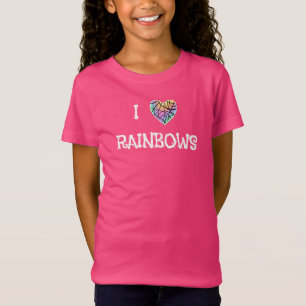 I Love Rainbows Girls' T-Shirt