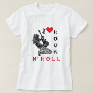 I Love Rock N'Roll T-Shirt Guitare Player