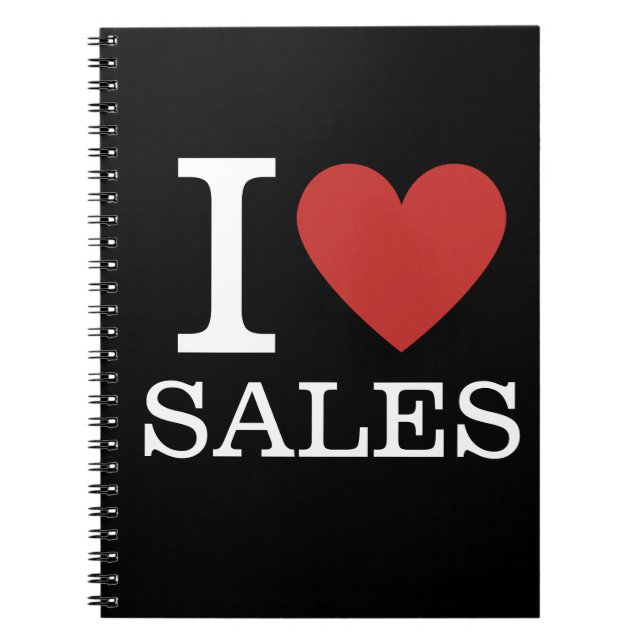 I ❤️ Love Sales - Ventes Dept. - Carnet Spiral (Devant)