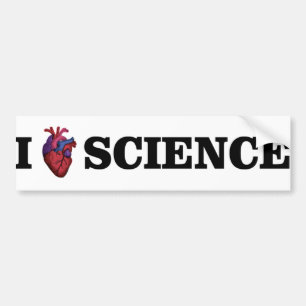 I Love Science autocollant de pare-chocs