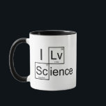 I Love Science Coffee Mug<br><div class="desc">J'aime la science</div>