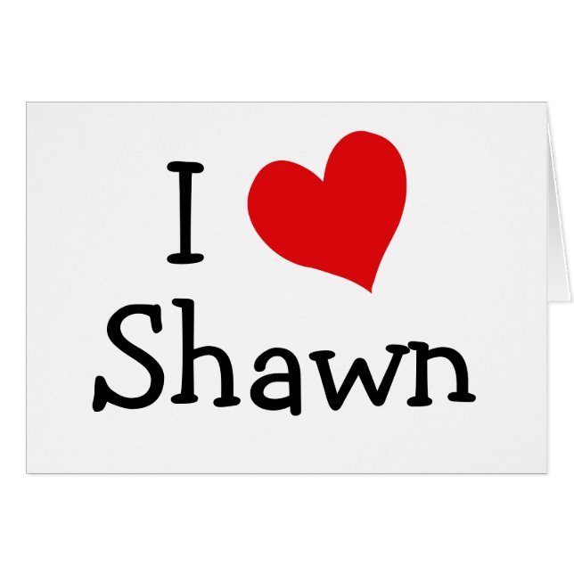 I Love Shawn (Devant horizontal)