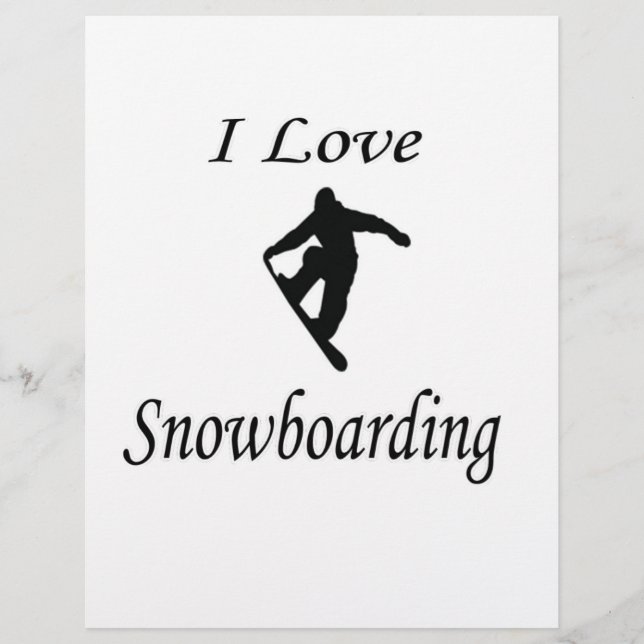 I Love Snowboard (Devant)