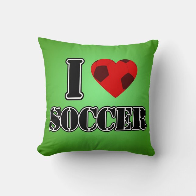 I Love Soccer - Coussin (Recto)