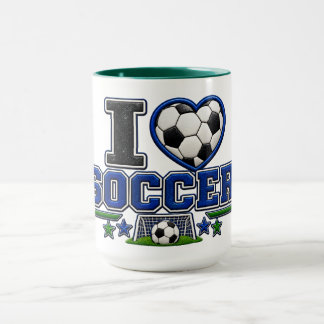 I Love Soccer Mug | Soccer Lover Coffee Cup Gift
