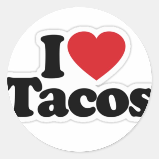 I Love Sticker Tacos (Devant)