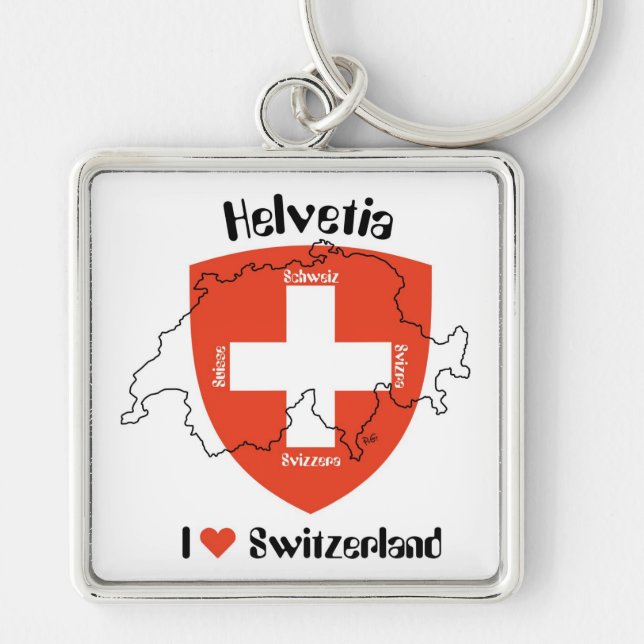 I love Switzerland porte-clés (Devant)