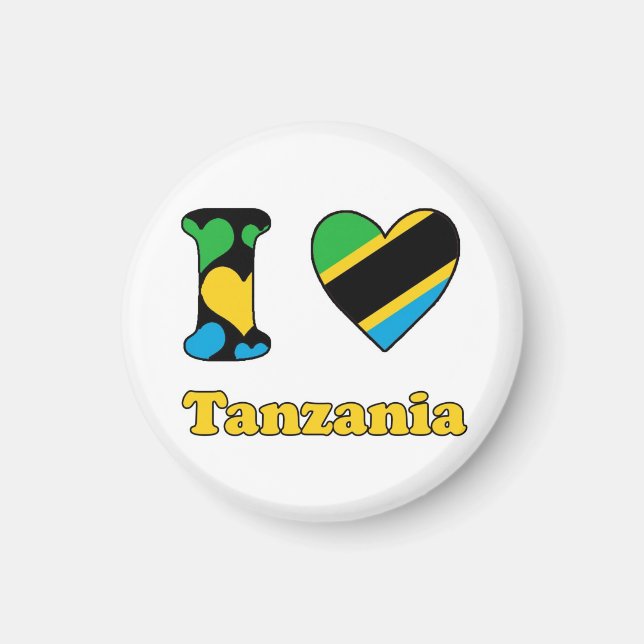 I love Tanzania magnet (Devant)