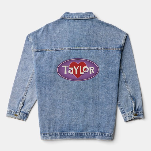 I Love Taylor Denim Veste (Verso)