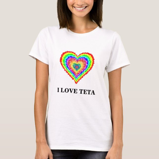 I Love Teta, t-shirt de la femme (Devant)