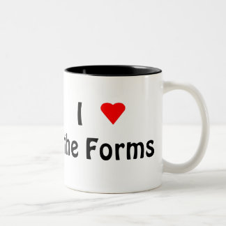 I Love the Forms black 2-tone mug (gauche)
