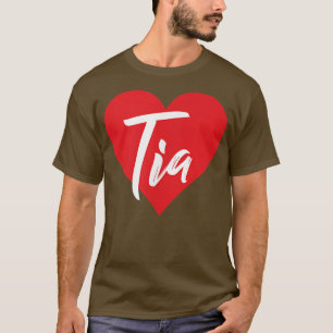 I Love Tia Prénom Tshirt I Heart Nom
