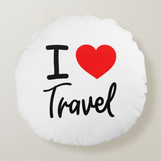 I Love Travel Coussin (Devant)