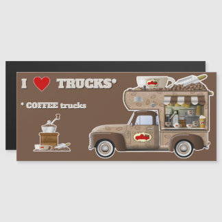 I Love Trucks (Camions CAFÉ) aimant