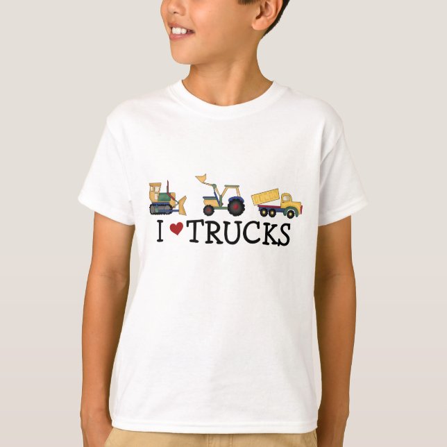 I Love Trucks T-shirts et cadeaux (Devant)