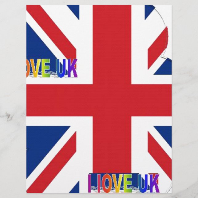 I Love UK Art Print (Devant)