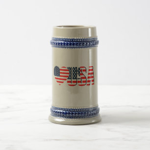 I Love USA, tasse à café à deux tons