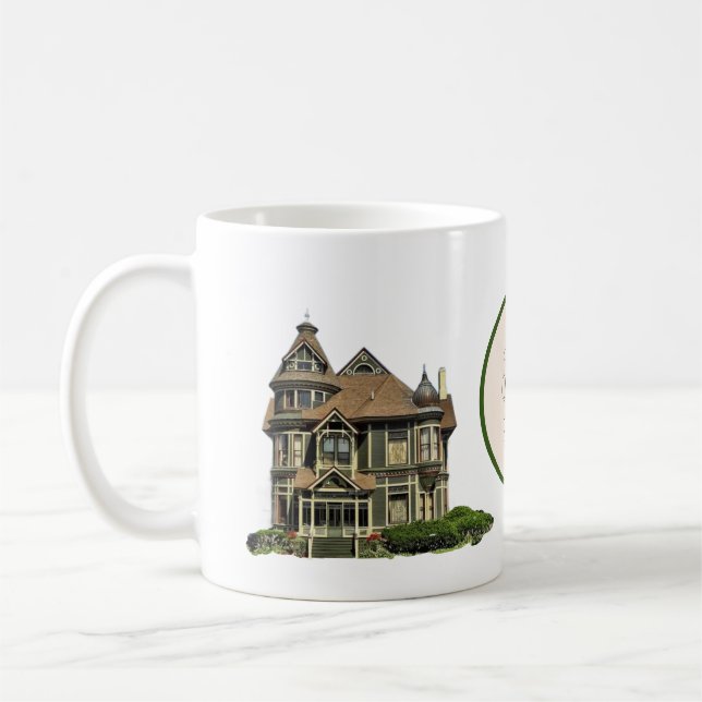 "I Love Victorian Houses" Café Mug Design #1 (Gauche)