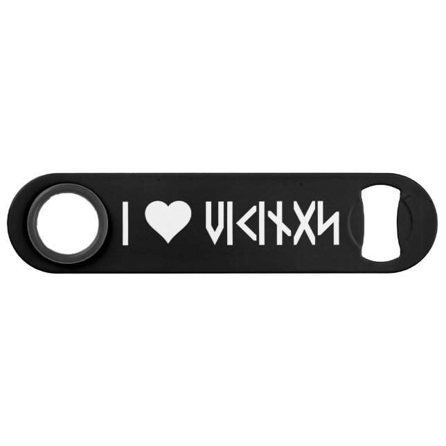 I Love Vikings Barre Clé (Devant (Horizontal))
