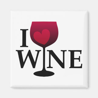 I Love Wine Magnet