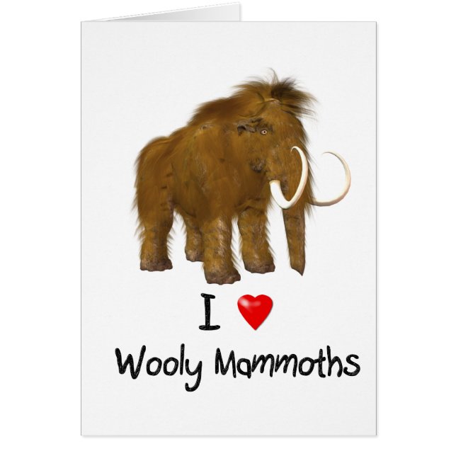 "I Love Wooly Mammoths" Mammoth Wooly (Devant)