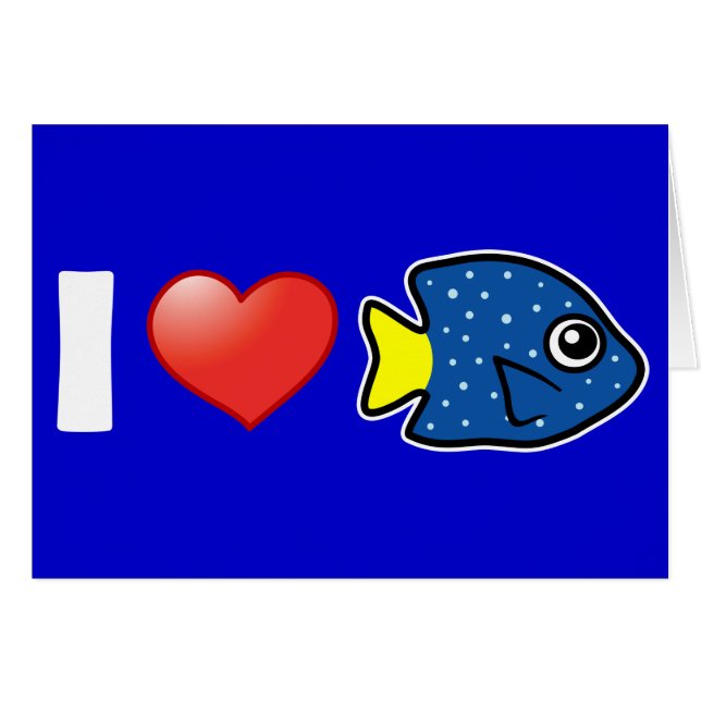 I Love Yellowtail Damselfish (Devant horizontal)