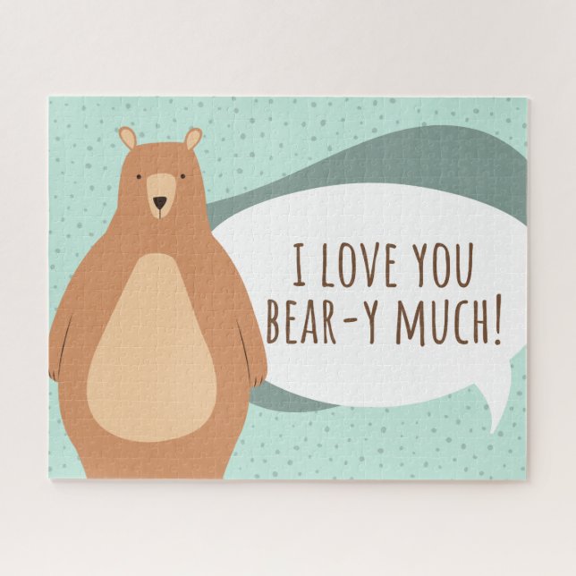 I Love You Bear-y Many Valentine's Jigsaw Puzzle P (Horizontal)