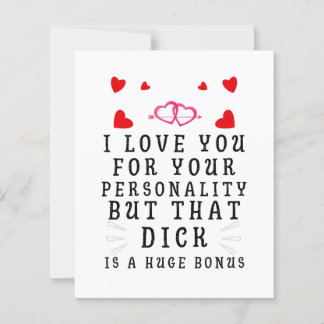 I Love You For Your Personality, Funny Anniversary