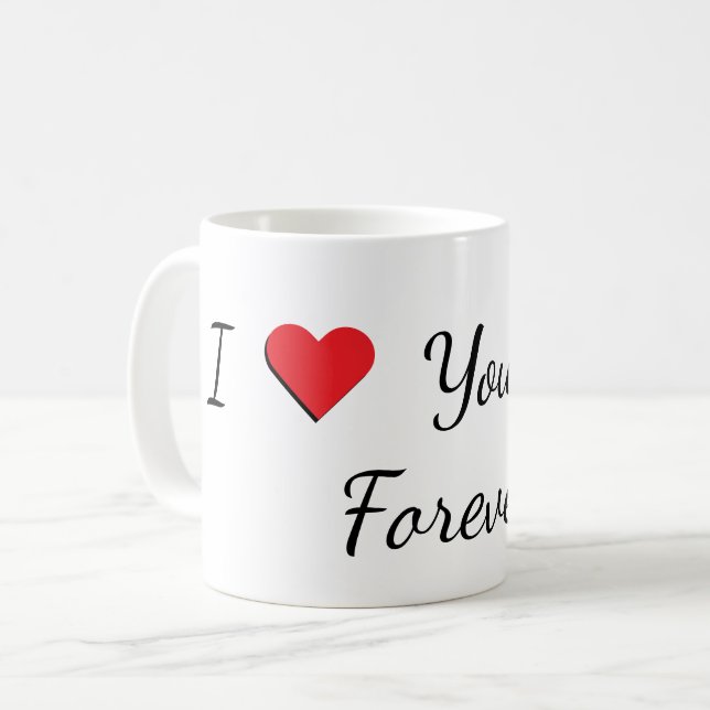 "I Love You Mom, Forever" Mug (Devant gauche)