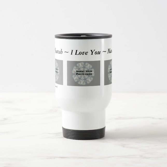 I Love You Personnalisable Photo Photo Mug (Centre)