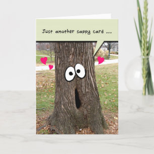 I Love You Sappy Tree avec Cartes de voeux Coeur
