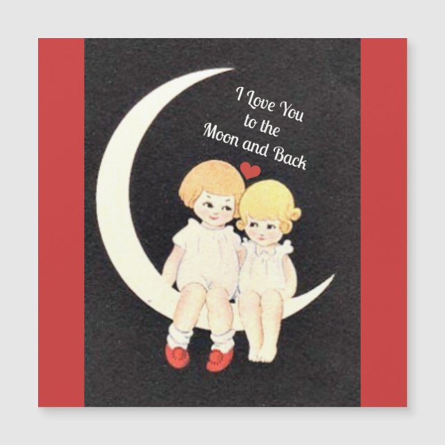 I Love You to the Moon and Back, design populaire (Devant)